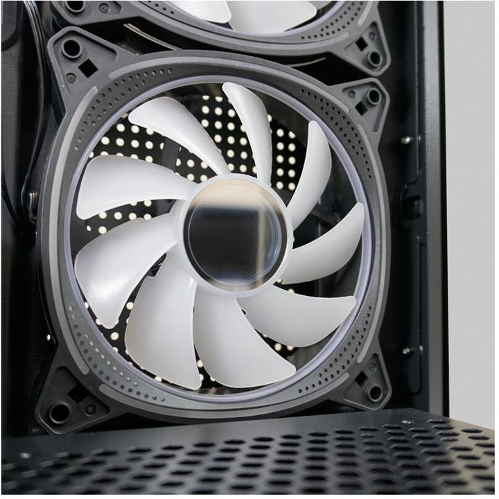 Produktbild LC-Power Geh?use MidiTower 715B black USB3.2/Audio,o.Netzteil,SEAMLESS X (Mini-ITX, ATX, mATX)
