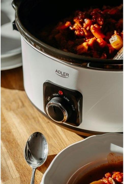 Actual product image Adler AD 6413r Slow cooker, 5.8L, White