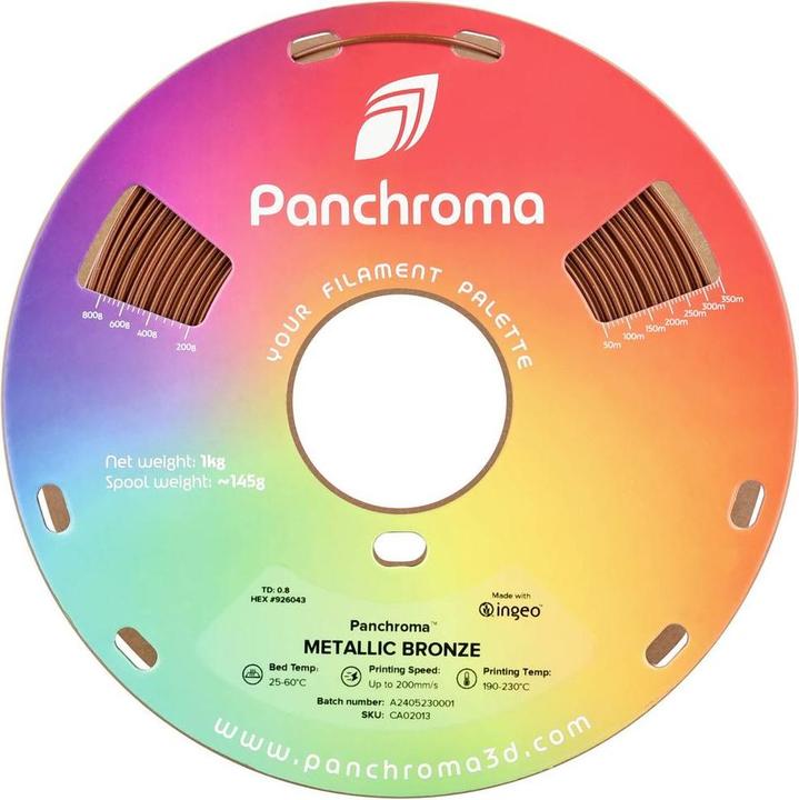Actual product image Polymaker Panchroma™ PLA Metallic (PLA, 1.75 mm, 1000 g)