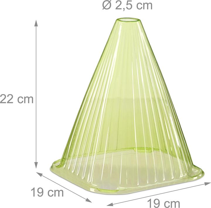 Produktbild Relaxdays Pflanzenhut Schnecken im Set