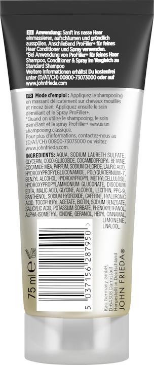 Produktbild John Frieda ProFiller+ Shampoo 75ml (75 ml, Flüssiges Shampoo)
