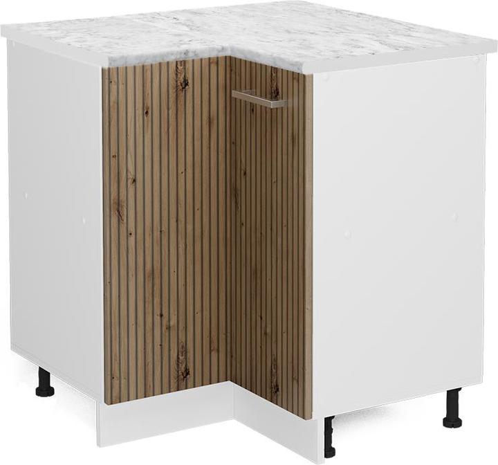 Artisan Eiche, Marble-Weiss, Weiss