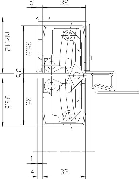 Productafbeelding Simonswerk TECTUS TE 640 3D deurscharnier, verdektliggend, staal zwart gecoat