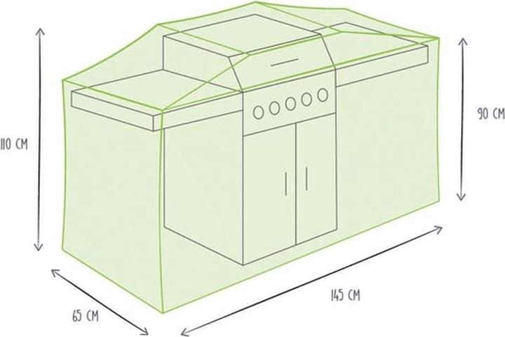 Actual product image Perel Barbecue protective cover - 145 cm