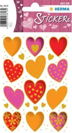 Actual product image Herma Sticker hearts