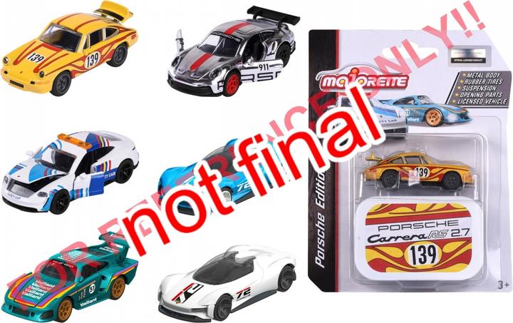 Productafbeelding Majorette Porsche Deluxe Assortiment, 6-soort.