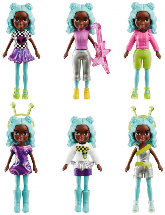 Productafbeelding Polly Pocket poppen Pop Star Spotlight modepakket voor 4+ HKV97