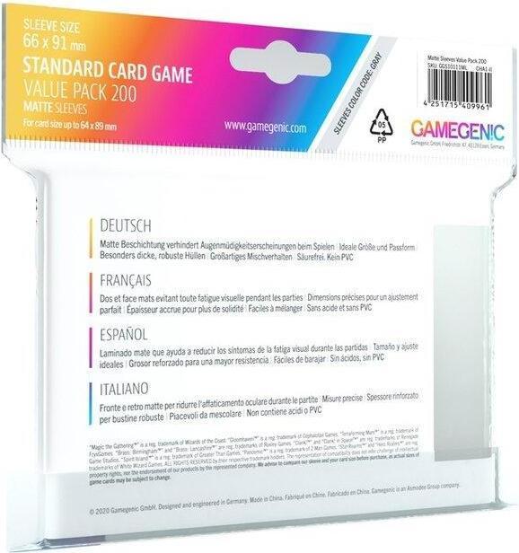 Produktbild Gamegenic Standard Kartenspiel Value Packung Matte