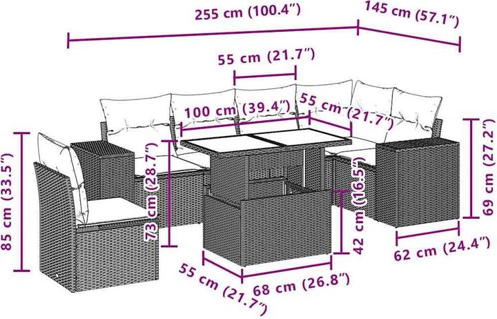 Produktbild vidaXL Megan