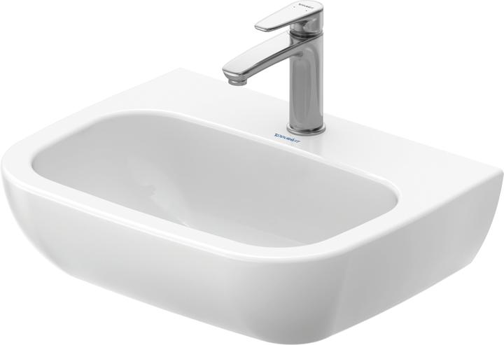 Immagine prodotto Duravit Lavabo D-CODE MED o ÜL m HLB 550x430mm 1 foro per rubinetto bianco (430 mm, 550 mm)