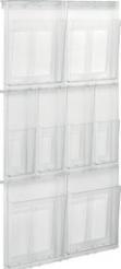 Produktbild Helit Wandprospekthalter the placativ transparent DIN A4, 1/3 DIN A4 8 Fächer (1/3 Din A4, A4)