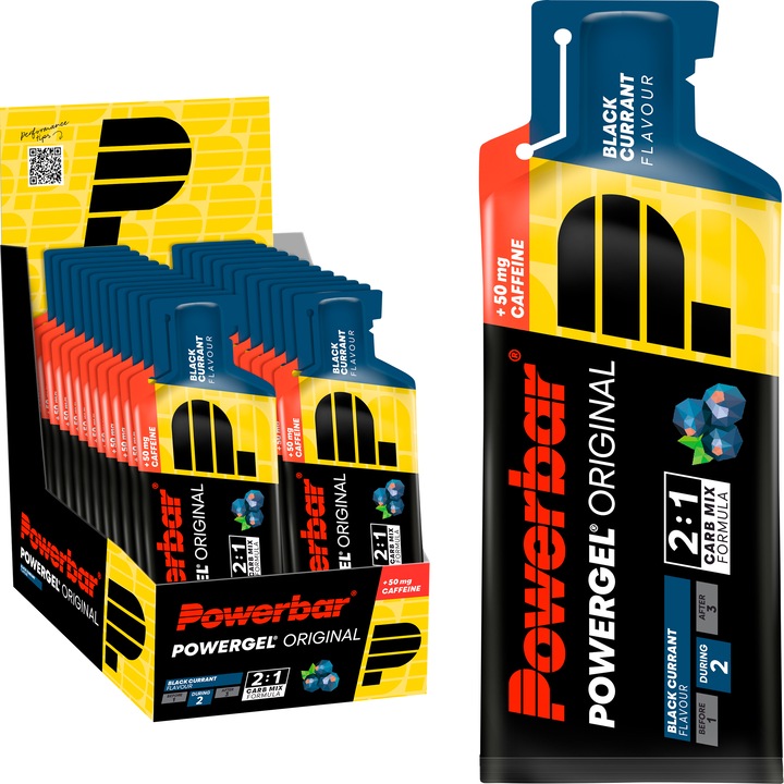 Actual product image Powerbar PowerGel Original (Black currant, Caffeine, 24 pcs., 984 g)