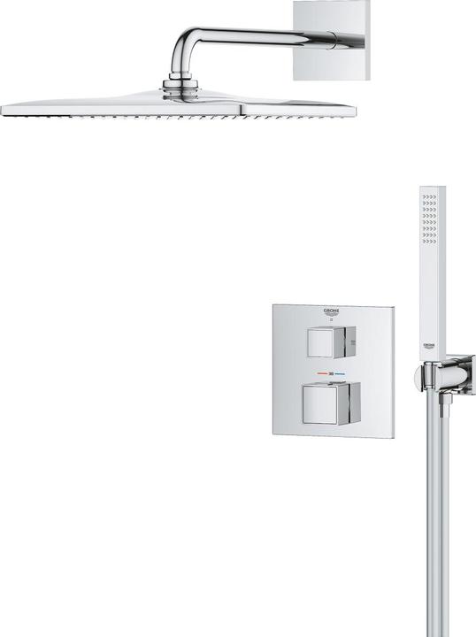 Produktbild Grohe Precision Cube Unterputz Duschsystem mit Vitalio Rain Mono 310 Cube (1 Strahlart) und Vitalio Joy Cu