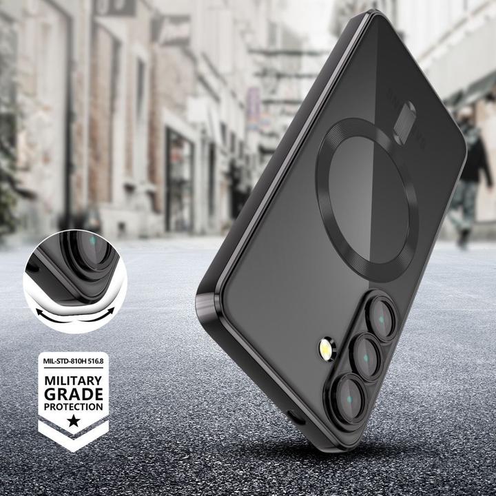 Produktbild Tech-Protect MagFlex MagSafe Case for Samsung Galaxy A56 5G - Clear Black (Samsung Galaxy A56)