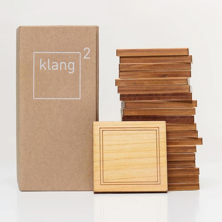 Produktbild Klang2 Akustisches Gedächtnisspiel, Classic-Edition, Zypressenholz (Deutsch, Englisch)