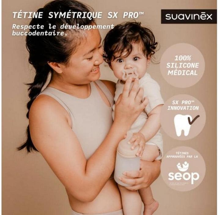 Actual product image Suavinex Schnuller 0.0 Silikon symetrisch -2/2m Medium (1x)