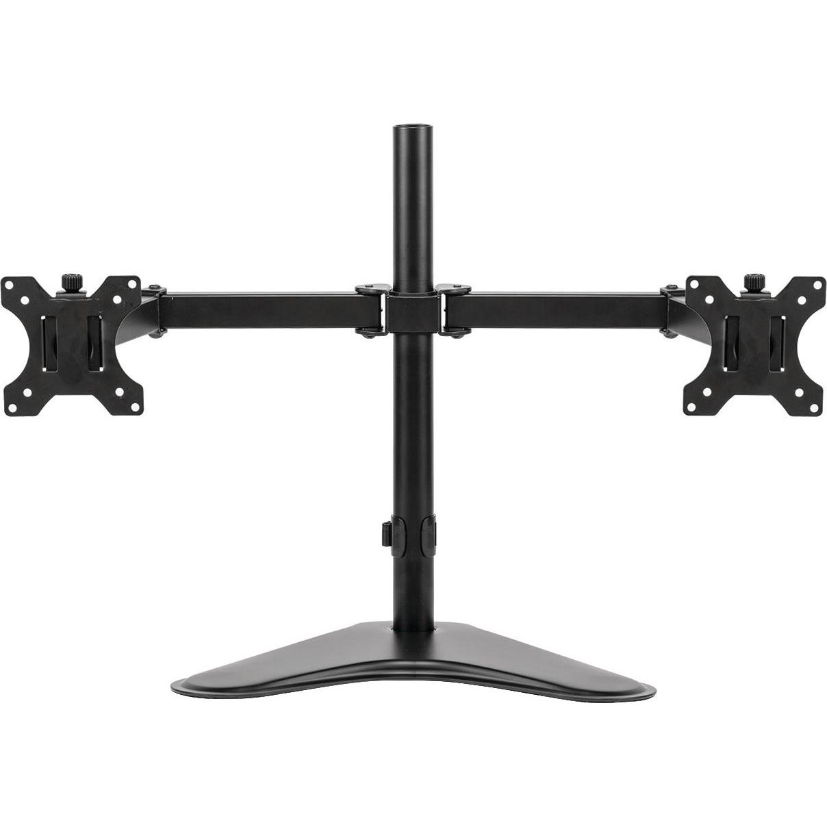 Fellowes Freistehender Doppel Monitorarm Professional Series (Tisch, 27"), Monitor Halterung, Schwarz