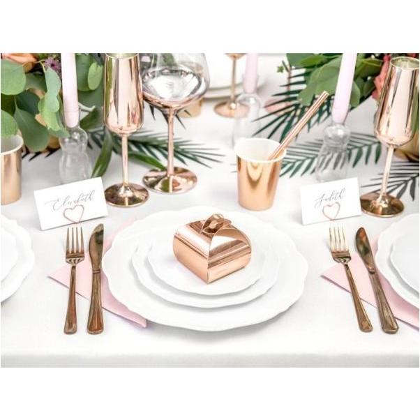 Thumbnail - Partydeco Geschenkschachteln Rose gold