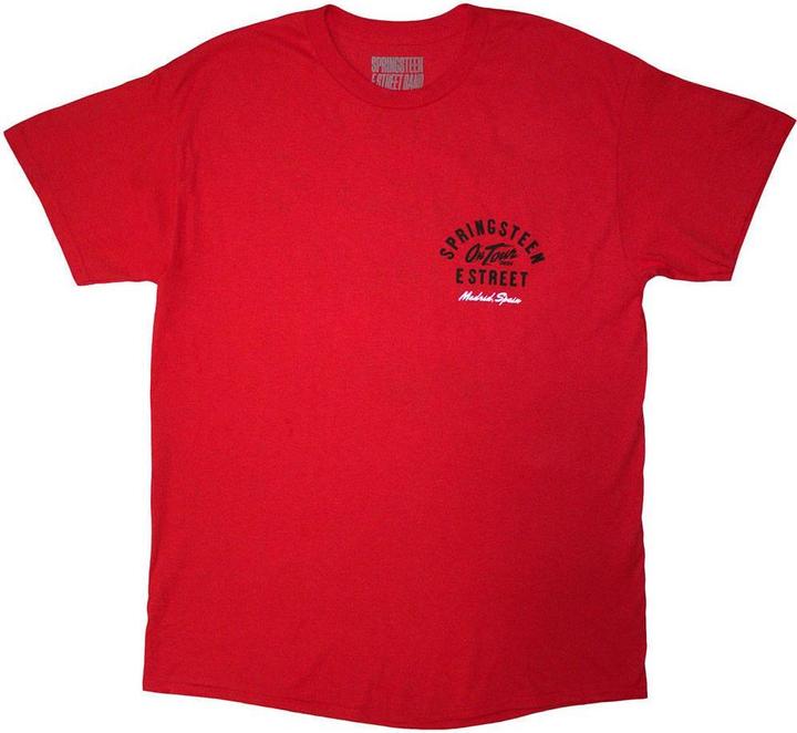 Immagine prodotto Bruce Springsteen Tour '24 Madrid Event Maglietta Stampa posteriore Adulto Unisex (L)