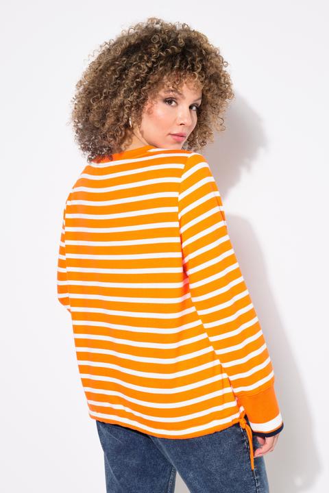 Produktbild Ulla Popken Sweatshirt, Ringel, Tunnelzug, Rundhals, Langarm (58)