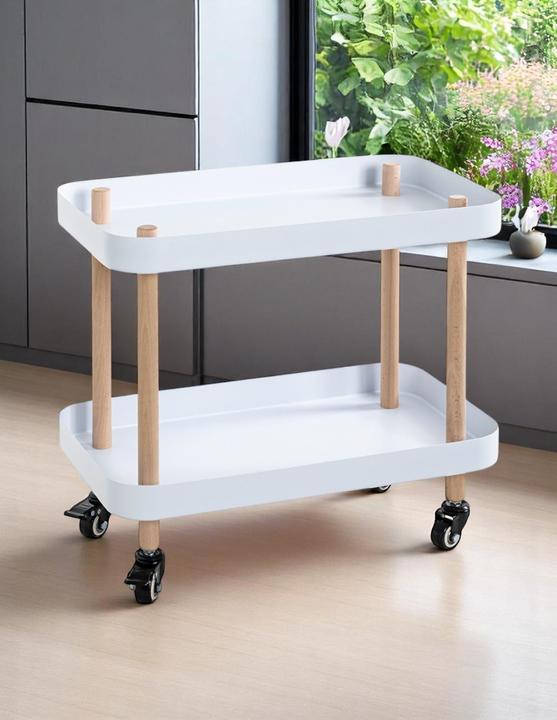 Image du produit HAKU Möbel Table d'appoint sur roulettes (30 x 50 x 47 cm)