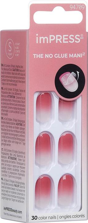 Produktbild KISS Self-Adhesive Nails Impress Color Nails Beat The Heat - 30 Pieces (Kunstnägel)