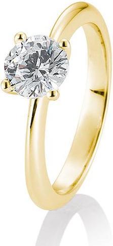 Actual product image Breuning 4 prong set 0.80-1.50 ct. (53, 585/14 K Gold)
