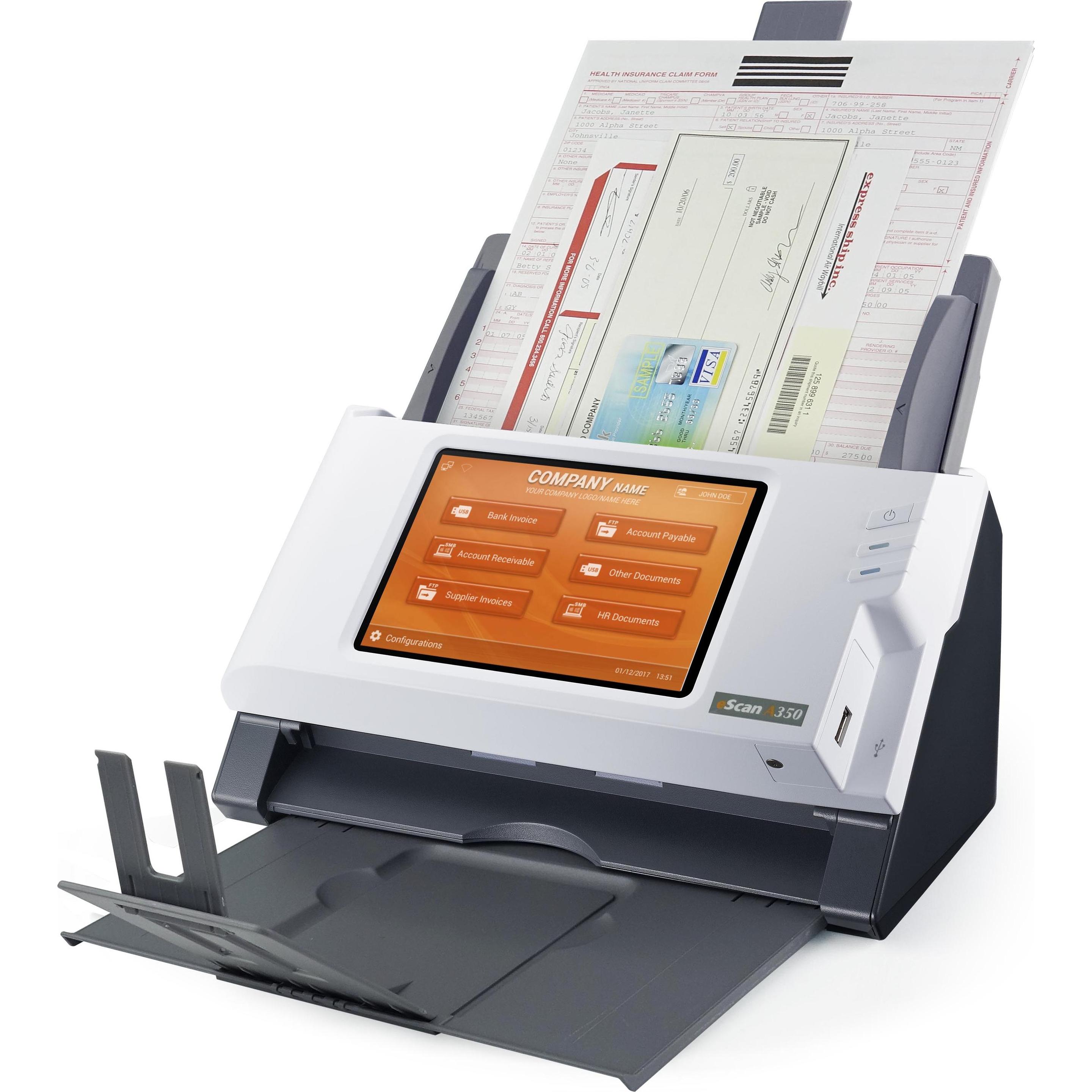 Thumbnail - Plustek, Scanner, eScan A350 Enterprise (WLAN, LAN)