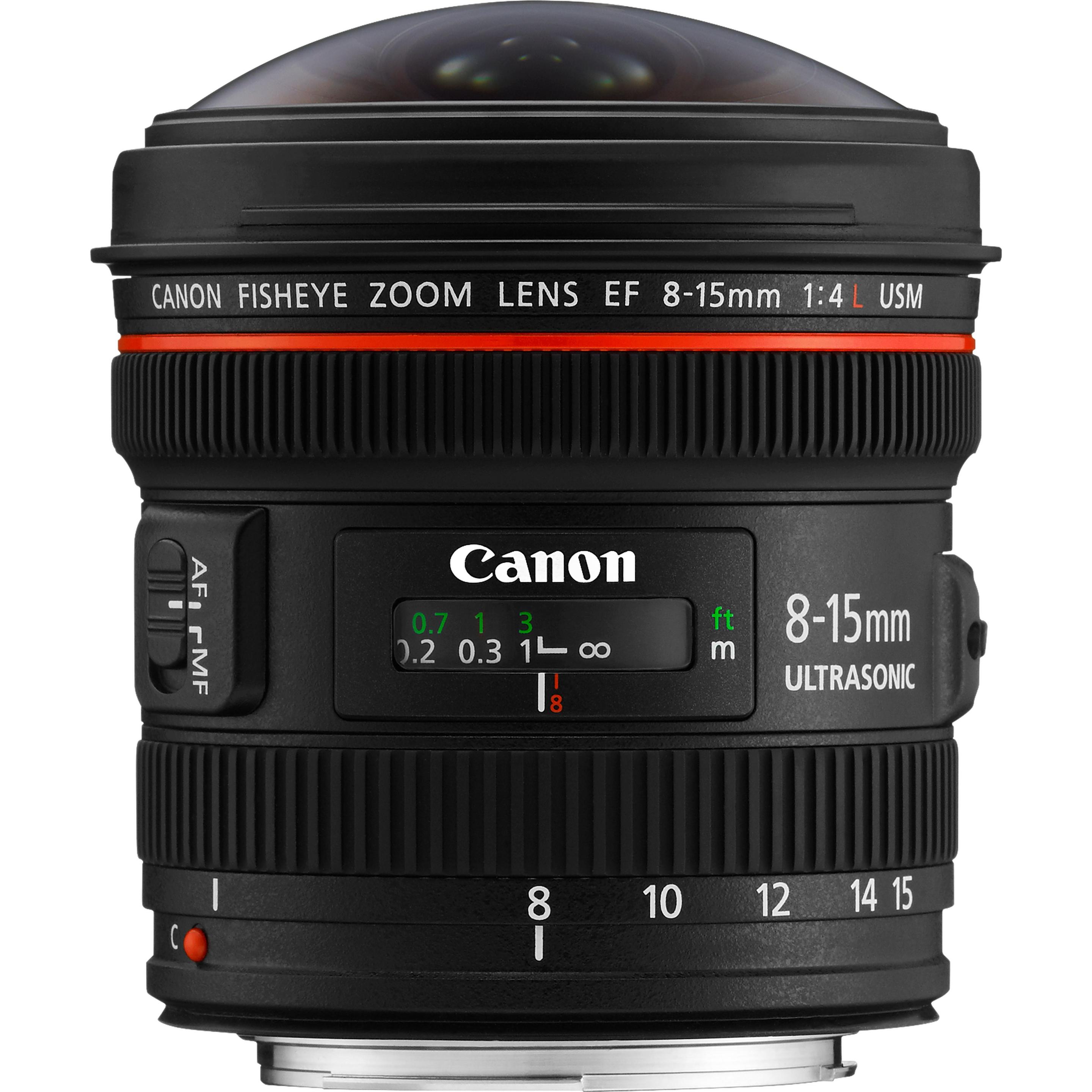 Canon EF 8-15mm f/4L Fisheye USM (EU) (Canon EF, Vollformat), Objektiv, Schwarz
