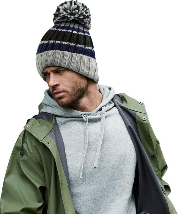 Image du produit Beechfield Hygge Avec bonnet à rayures (Taille unique)