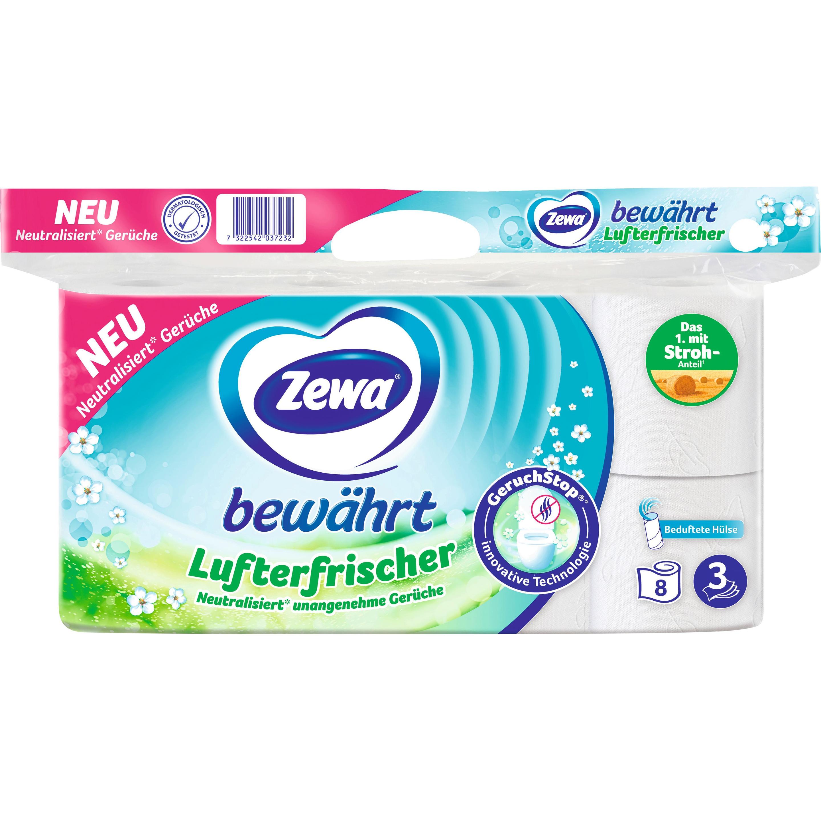 Zewa, Toilettenpapier, Bewährt Lufterfrischer 8X150 (8 x)