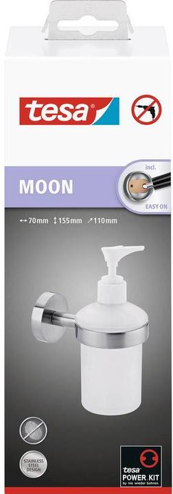 Actual product image tesa MOON soap dispenser incl. adhesive solution without drilling