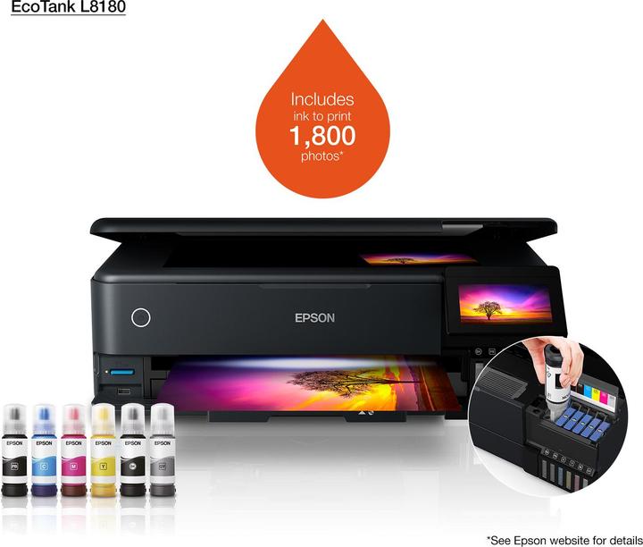 Image du produit Epson EcoTank L8180 (Réservoir d'encre)