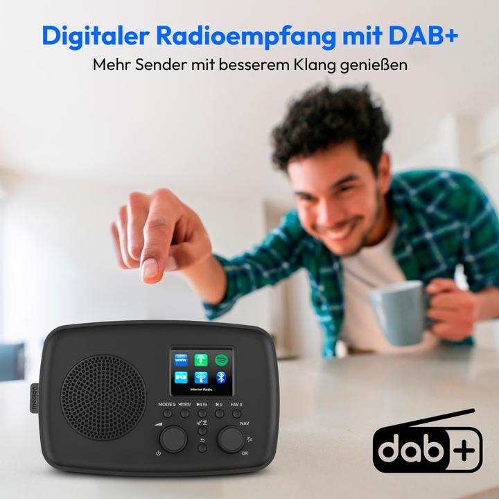 Produktbild Medion LIFE Internetradio IRE-1 (MD89318) schwarz DAB+ Internetradio (DAB+, Internetradio, Bluetooth, WLAN)