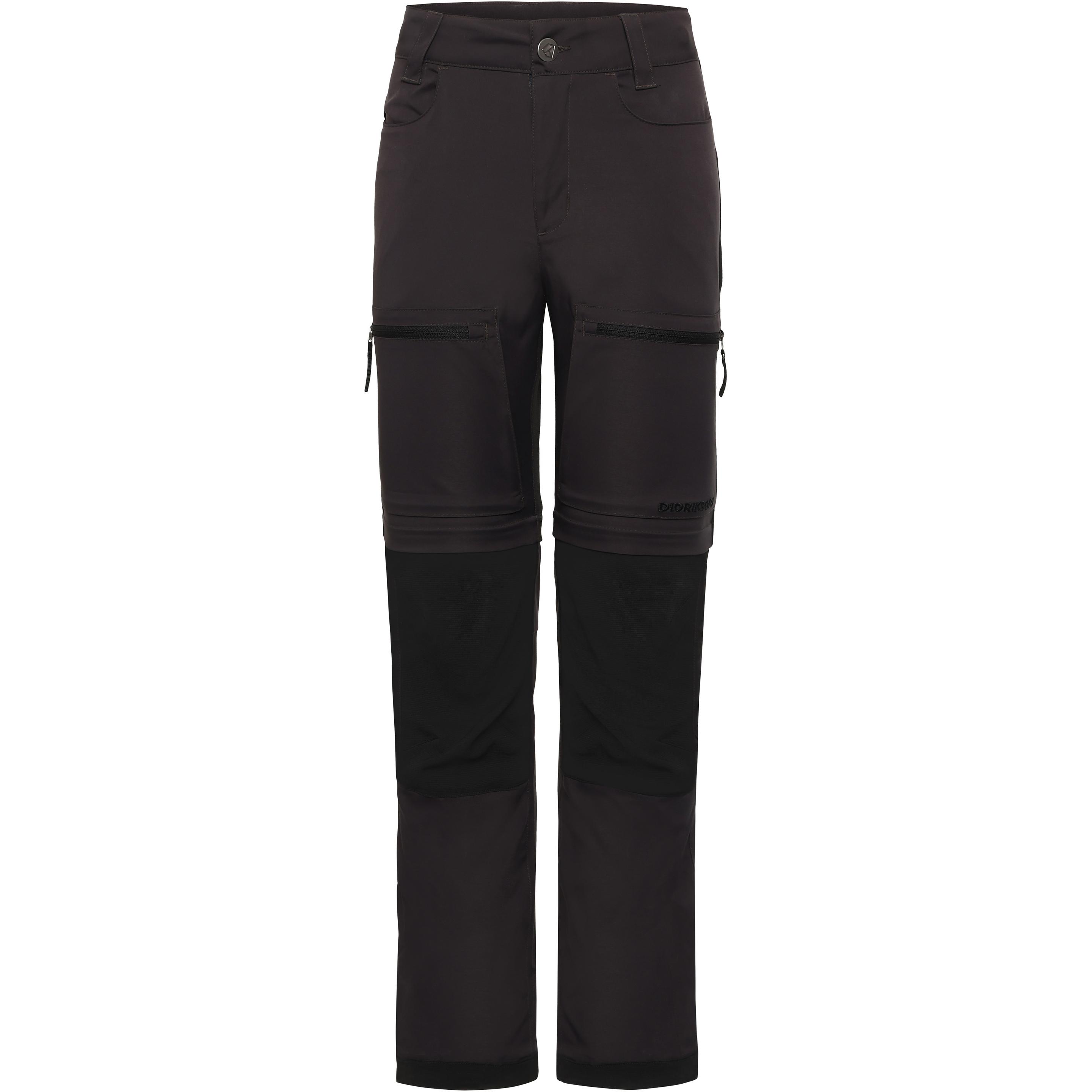 Didriksons, Herren, Outdoorhose, Kid's Kotten Zipp-Off 3 (120 B), Schwarz, 120 B