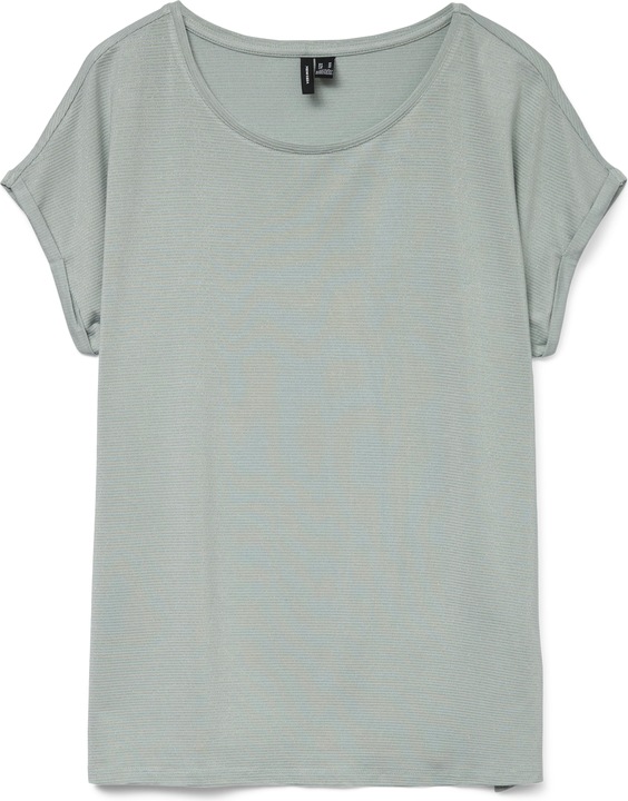 Vero Moda Vmlava Glitter Ss Top Stripe Ga