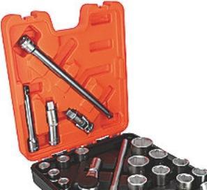 Produktbild Bahco 3/4" Steckschlüsselsatz, metrisch, Sechskant, mit Knarrrenkopf und Teleskopgriff - 20.teilig (32 mm, 19 mm, 24 mm, 50 mm, 41 mm, 22 mm, 33 mm, 34 mm, 27 mm, 30 mm, 38 mm)