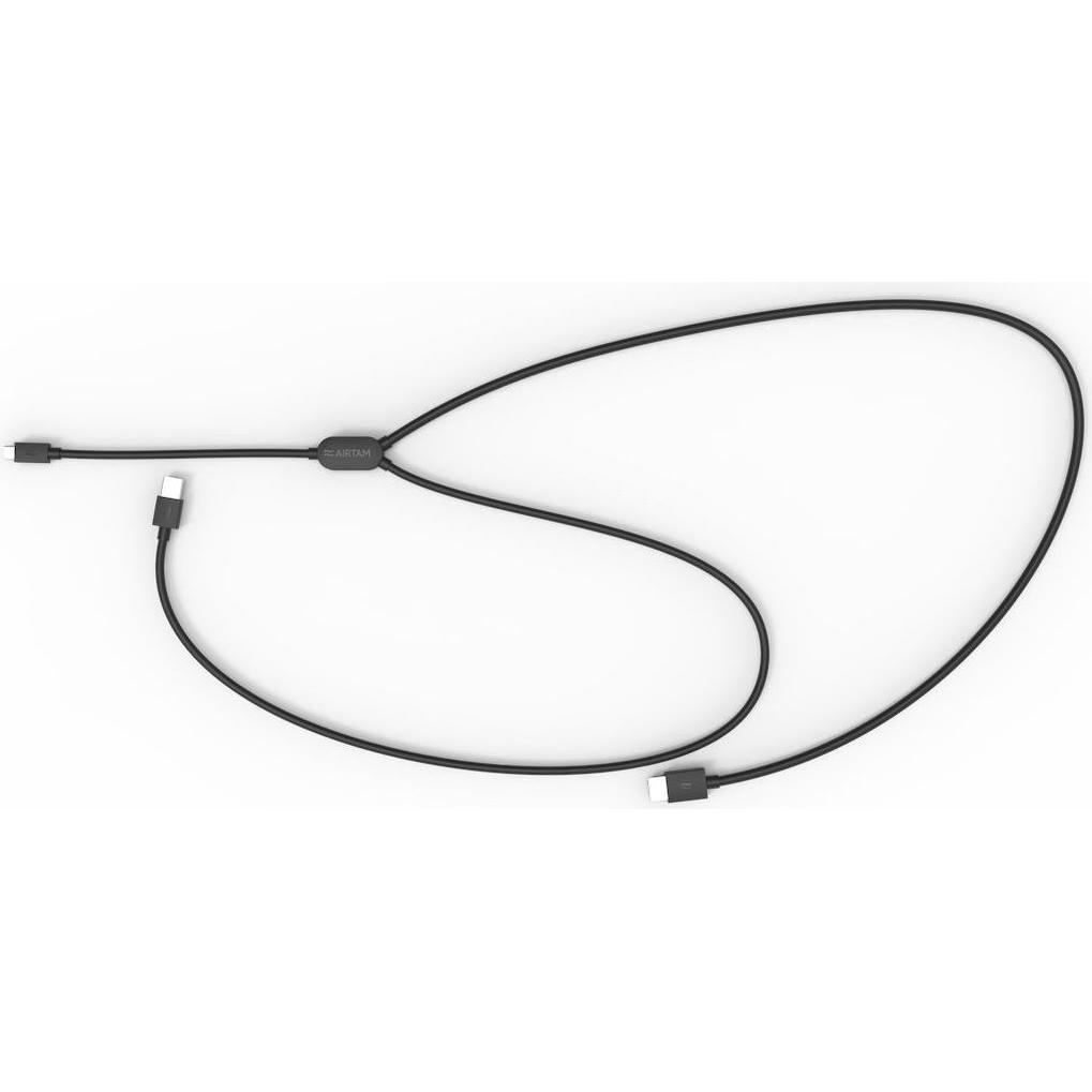 Thumbnail - Airtame Custom Split cable (Aircord) (USB Typ-C), Data + Video Adapter, Schwarz