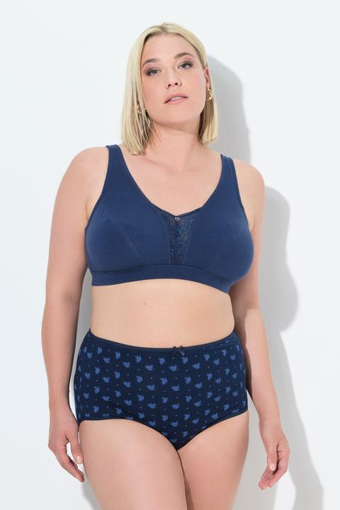 Produktbild Ulla Popken Bralette, Spitzeneinsatz, ohne Bügel, Cup C - E (105 B)