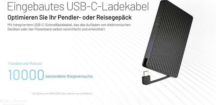Produktbild Nitecore Pocket (10000 mAh, 22.50 W, 38.50 Wh)