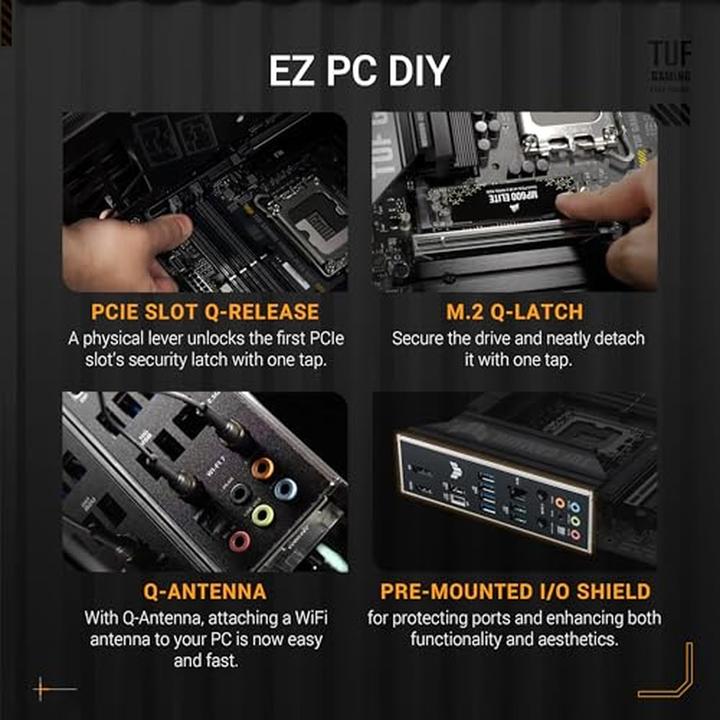 Produktbild ASUS TUF GAMING B860M-PLUS WIFI (LGA 1851, Intel B860, mATX)