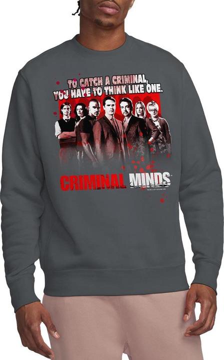 Actual product image Criminal Minds Unisex Adult Think Like One Sweatshirt (S)