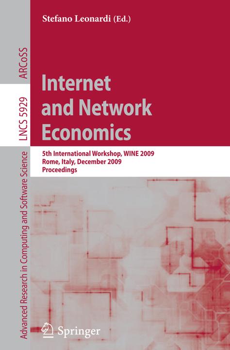 Produktbild Internet and Network Economics (Englisch, 2009)