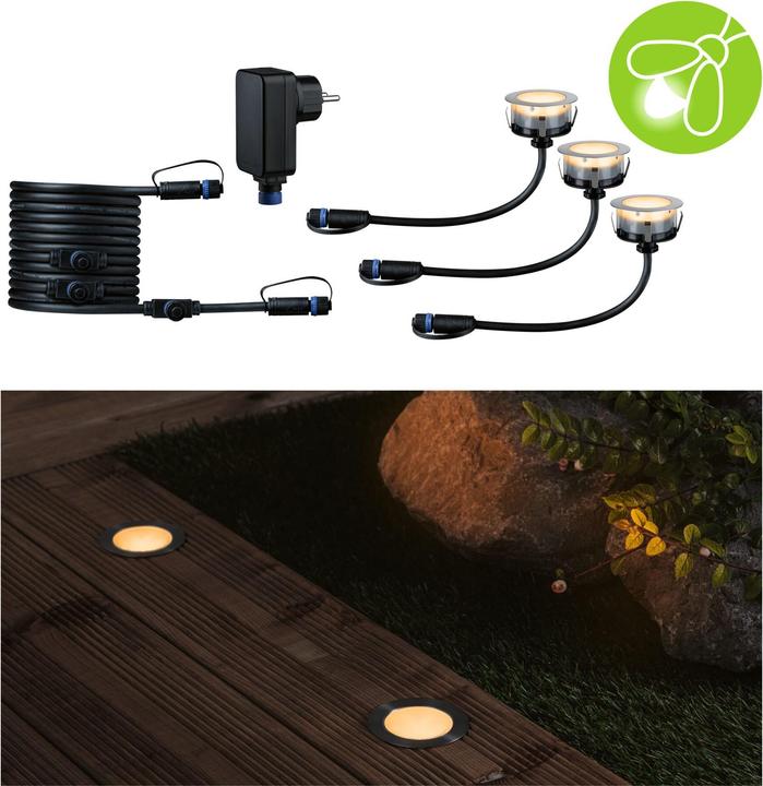 Produktbild Paulmann Outdoor Plug & Shine Floor Starterset Insect Friendly (100 lm, IP67)