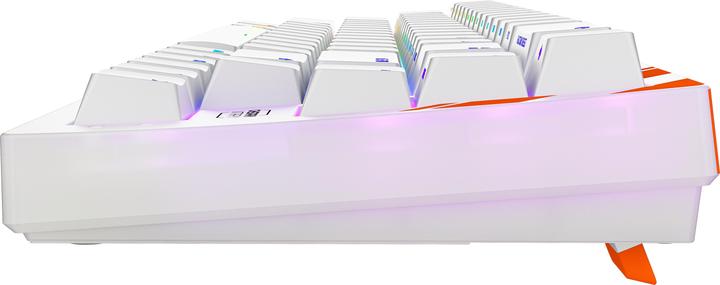 Produktbild CHERRY K5 PRO TMR COMPACT, Kabelgebunden, USB, Mechanischer Switch, QWERTY, RGB-LED, Orange, Weiss (US, Kabelgebunden)