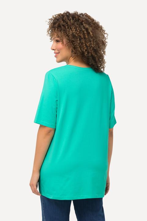 Produktbild Ulla Popken T-Shirt, A-Linie, V-Ausschnitt, Halbarm (62)
