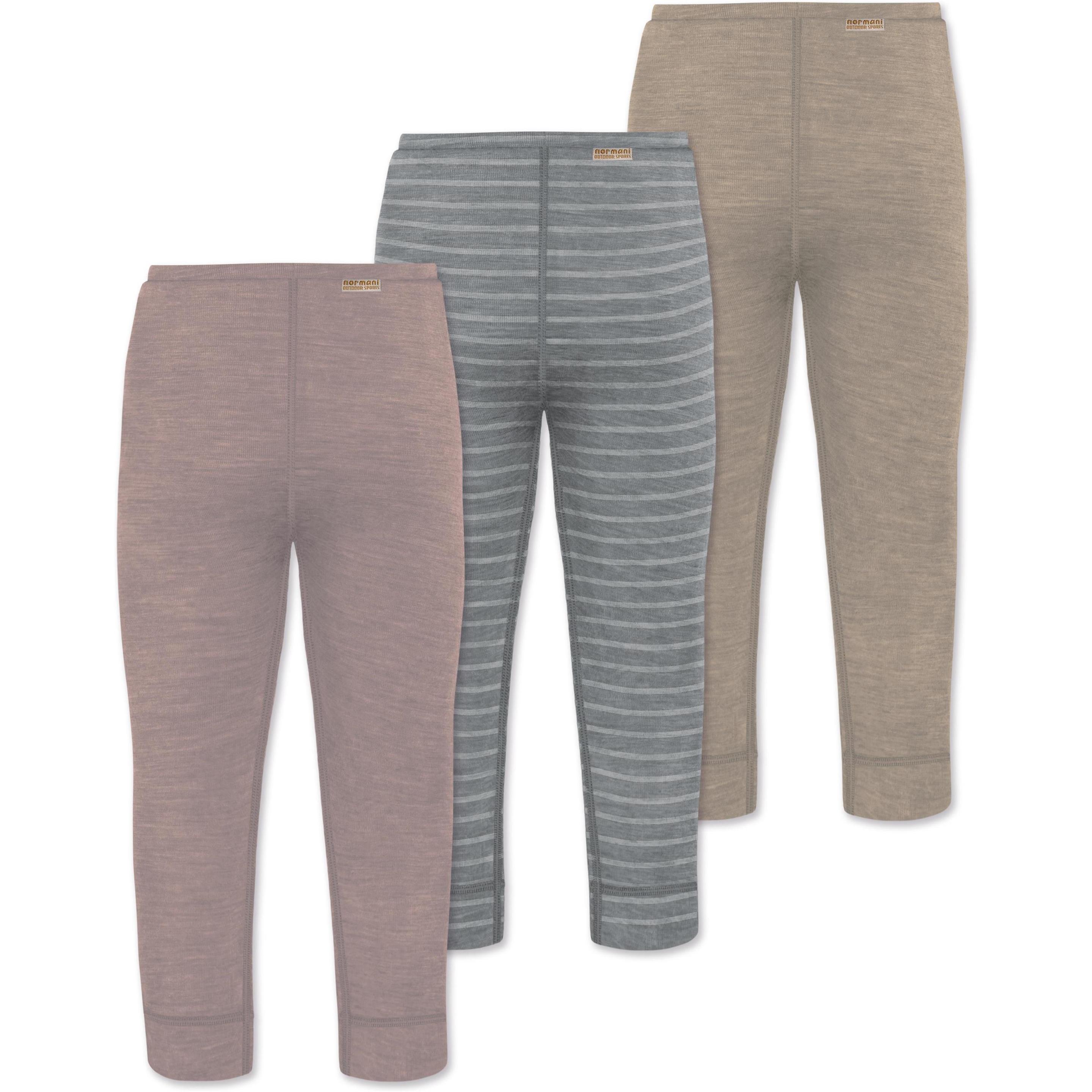 Thumbnail - Normani, Herren, Funktionsunterhose, 3er Pack Baby Merino Hose Unterhose „Tihoi" - 9509 (86), Beige, 86