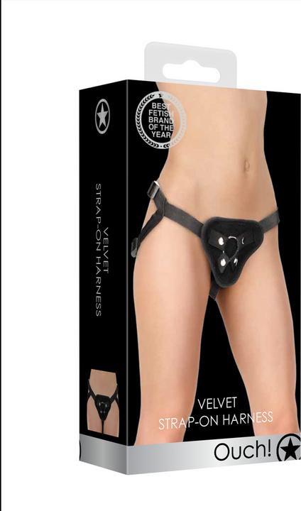 Produktbild Ouch! Velvet & Velcro Adjustable Harness with O-Ring