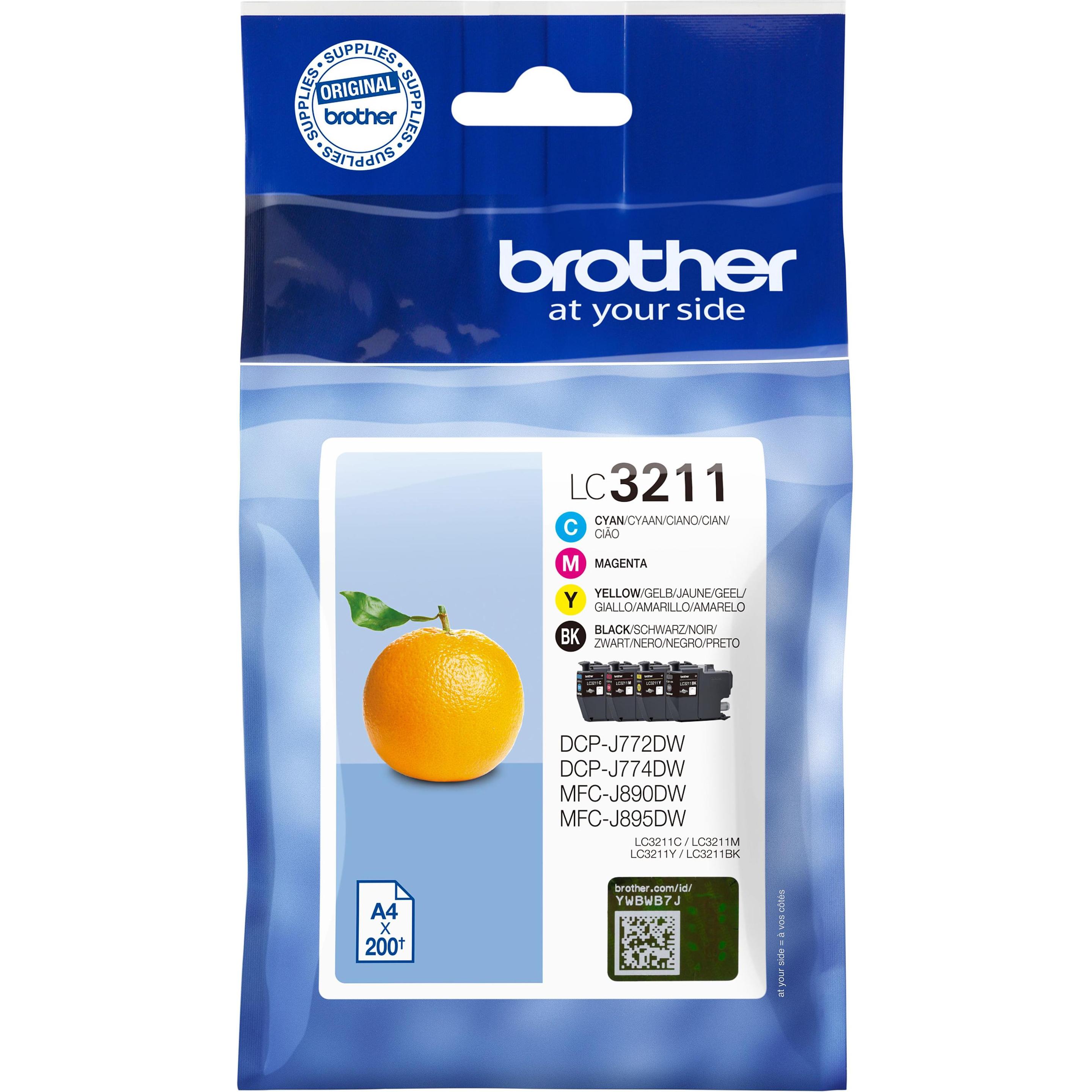 Brother, Druckerpatrone, LC-3211 Value Pack (M, BK, C, Y)