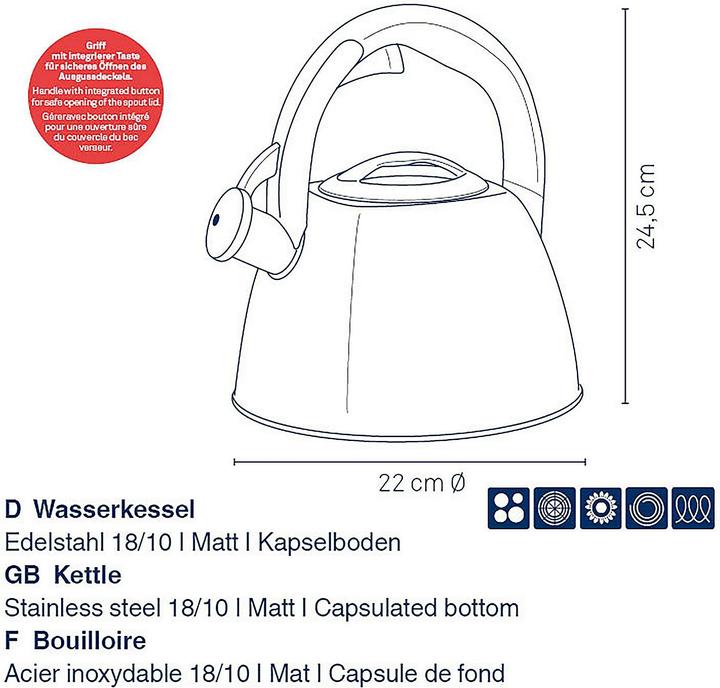 Actual product image Kela Kettle Vitus (2.40 l)